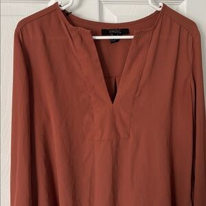 Split neck blouse
